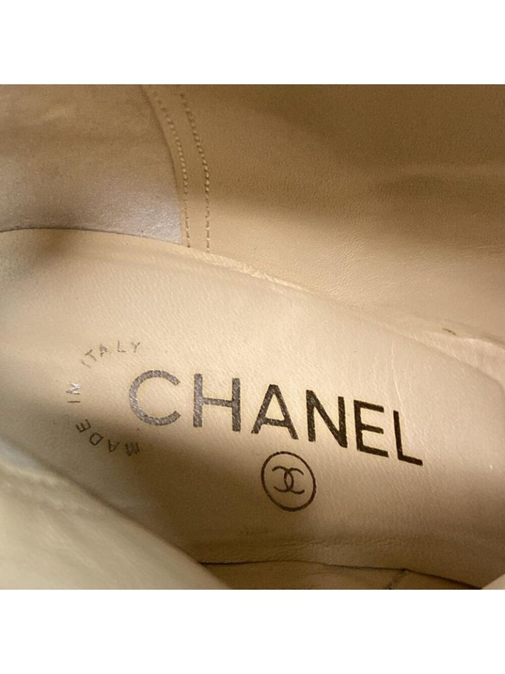 Chanel Boots 36c Black Mid Length Outsole Replacement CC Logo Lambskin - Picture 9 of 13